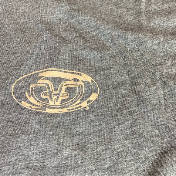 Flying Fisherman Adult 2XL T-Shirt Fishing Gray Long Sleeve Blue Logo Poly Blend - Picture 5 of 8